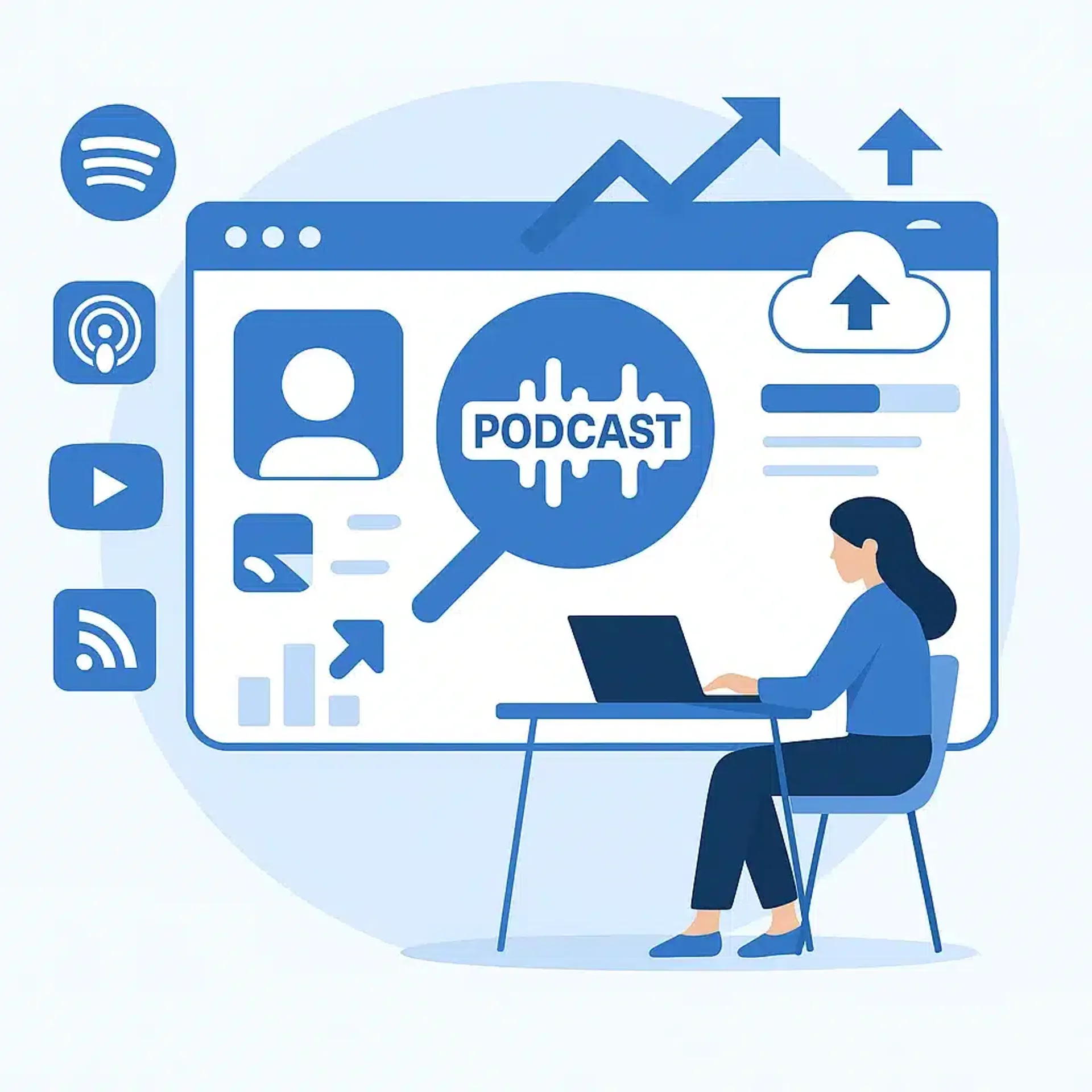 Curso de distribución y publicación de podcast - Capacitación empresarial en Spotify, Apple Podcasts, YouTube, RSS y automatización de flujos de trabajo en plataformas digitales - Guadalajara